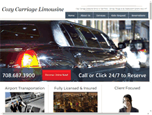 Tablet Screenshot of cozycarriagelimo.com